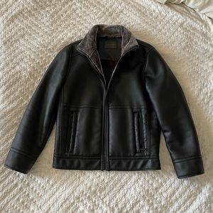 Calvin Klein leather jacket, Black, size M